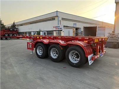 Skelet lastbil trailer