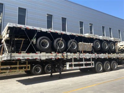 3 Axle Flatbed Semi Trailer til salg