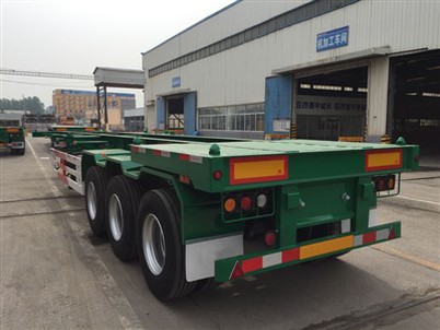 3 Axle Shipping Container Trailer til salg